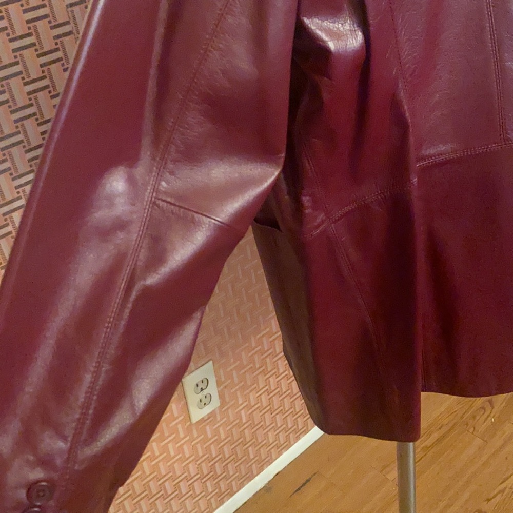 Lord and Taylor Women Leather Jacket - Picture 7 of 13